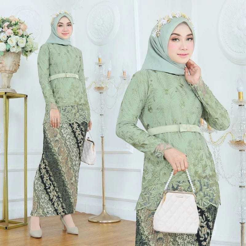 Adinda.kebaya - SET KEBAYA TULLE CANTIKA MEZALUNA KEBAYA CANTIKA TRADISIONAL KEBAYA MODERN  KEBAYA W