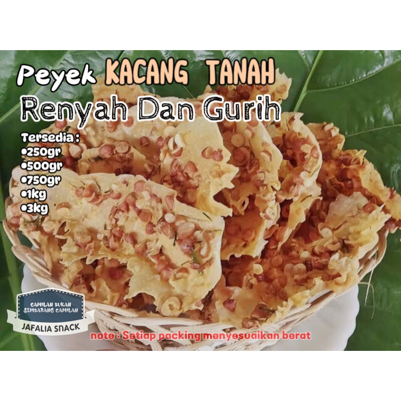 

Peyek Kacang Tanah | Gurih dan Renyah | 100% Asli