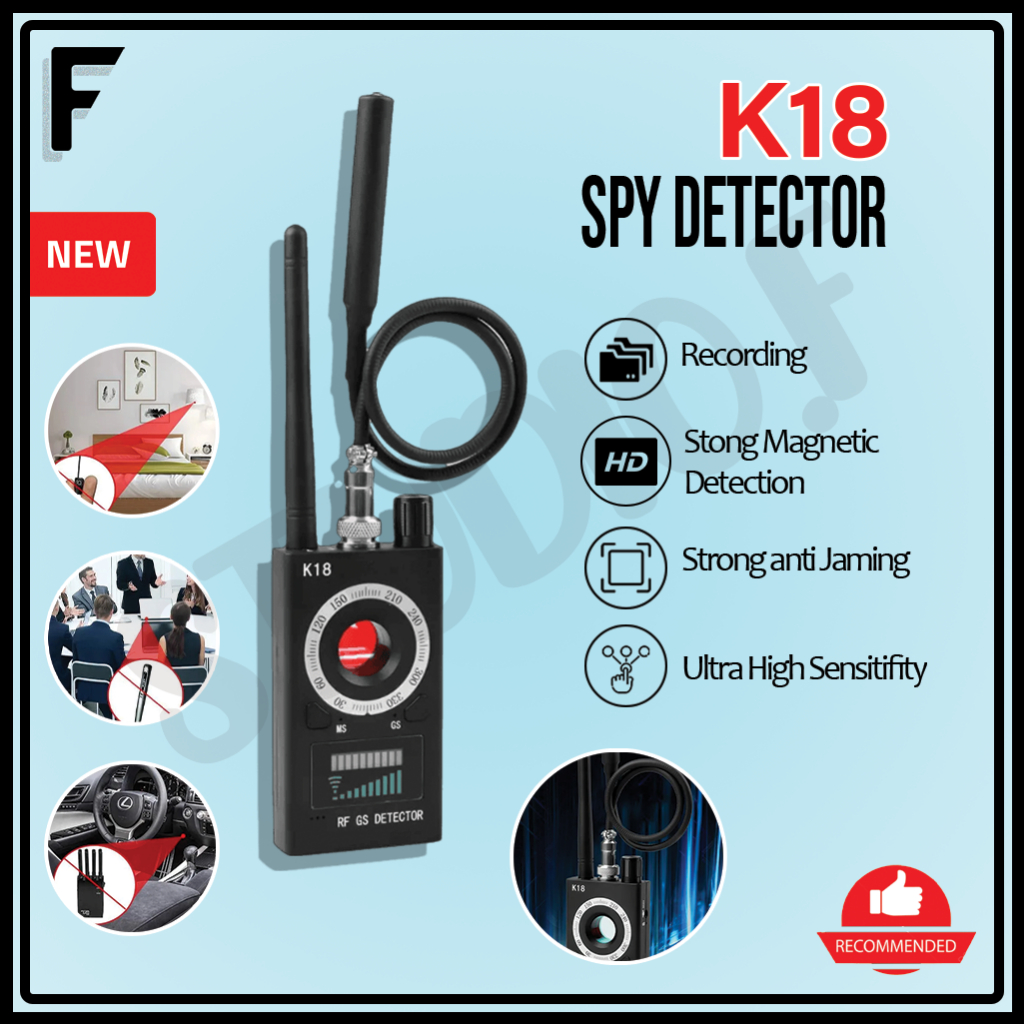 Car GPS Signal Detector GPS RF K18S Signal Detector Anti Spy Hidden Camera RF Detector