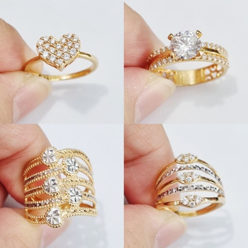 Cincin Emas Asli 8K Ukuran 14 & 15 - X0