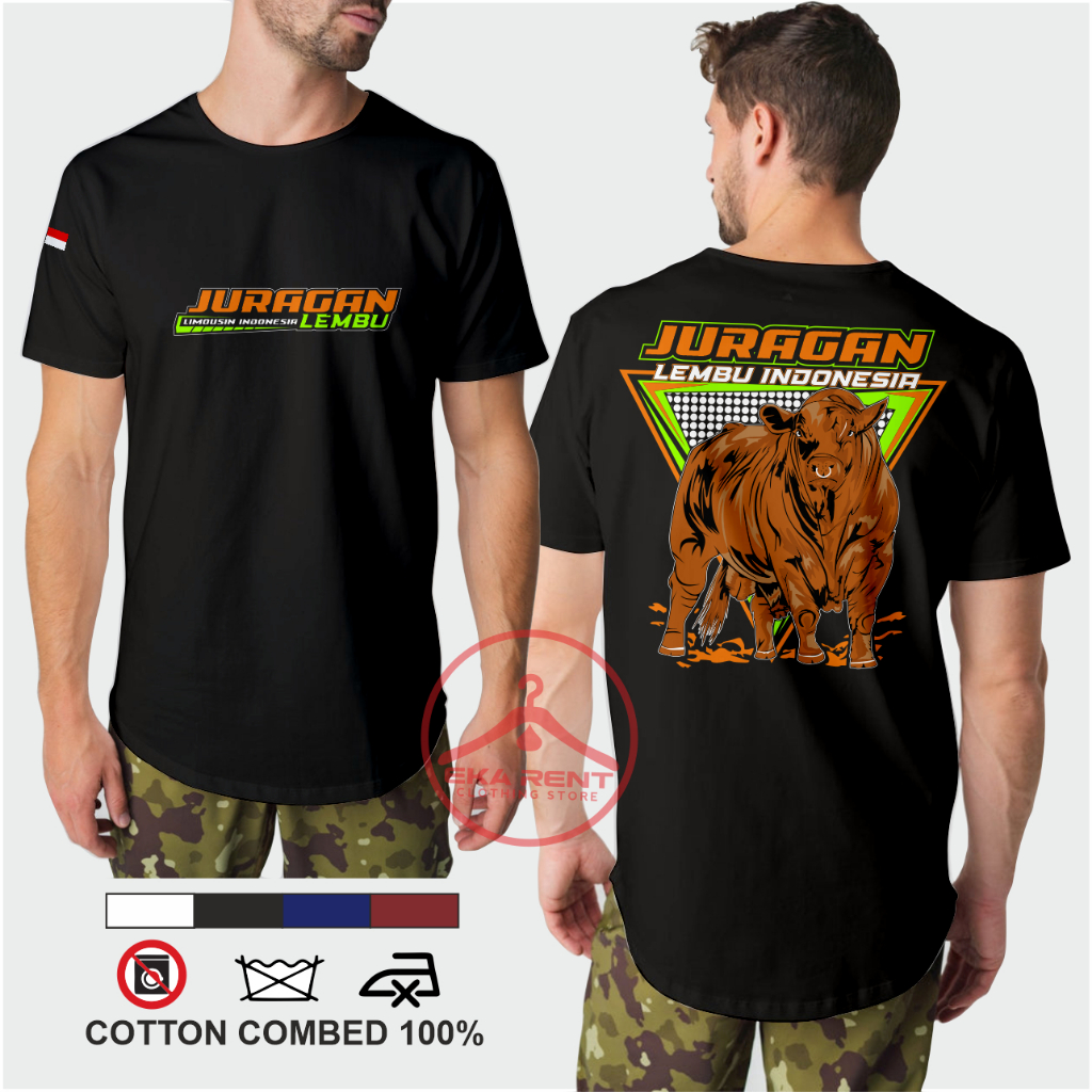 Kaos Tukang Ngarit Sapi Kaos Peternak Sapi Limosin Lengan Pendek
