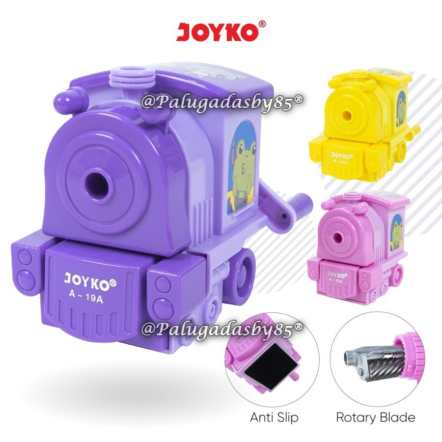 

(1 Biji) GROSIR Rautan Meja JOYKO A-19A Kereta Api 10 x 6.6 x 9 cm / Rautan Serutan Putar Sharpener Joyko A-19A / Rautan Putar Joyko A-19A / Joyko A-19 A / Joyko A 19 A / Joyko A19 A