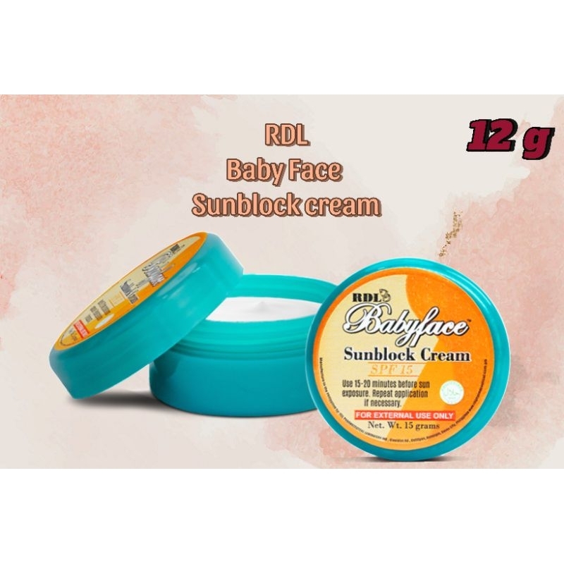 RDL Baby face Sunblock cream 12g