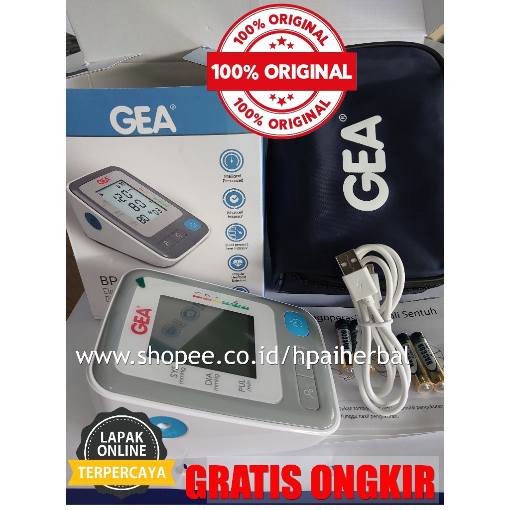 BP M400 GEA - Tensimeter Digital Lengan Atas / Alat Tensi Darah Digital GEA