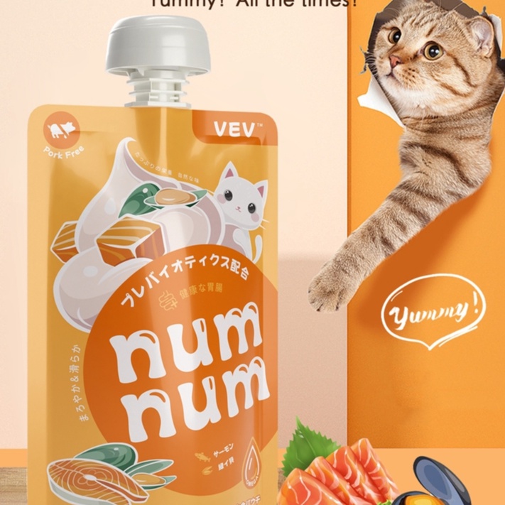 Elegant trxUu1U5 Coucou weet food kucing mainecoon pure snack kucing makanan basah kucing cemilan ku