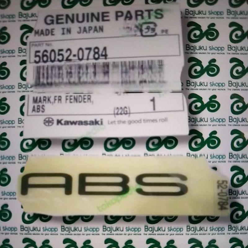 sticker stiker abs spakbor depan zx25r zx25rr zx25 r zx25 rr ori kmi