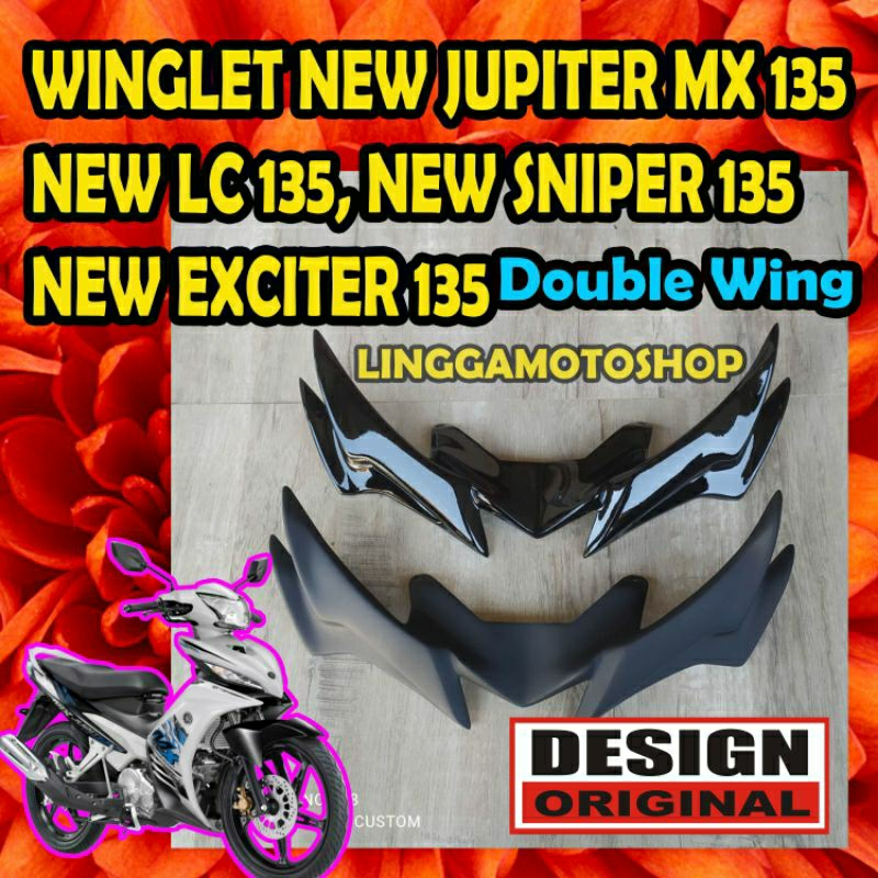WINGLET NEW JUPITER MX 135 LC MODEL DOUBLE WINGS * NEW SNIPER 135 * NEW LC 135 * NEW EXCITER 135 * N