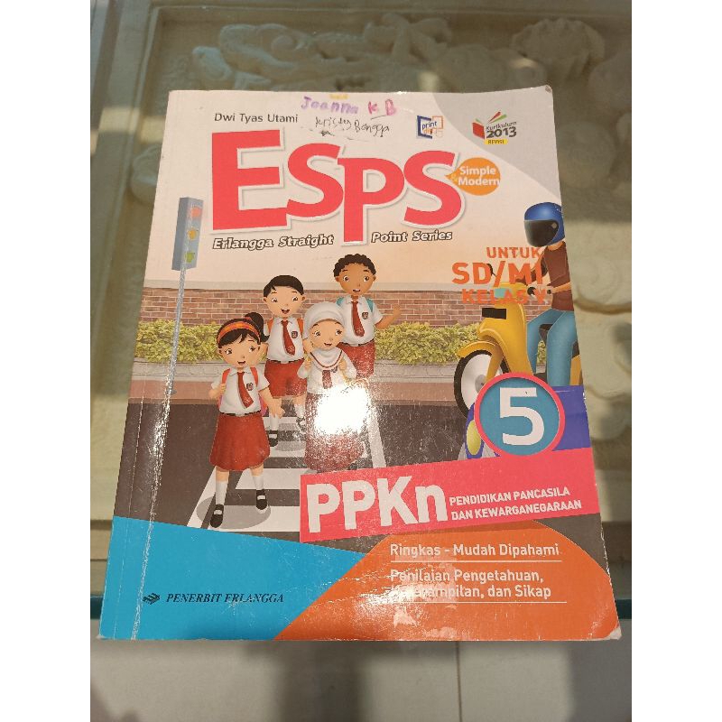 

ESPS PPKn kelas 5 buku seken bekas