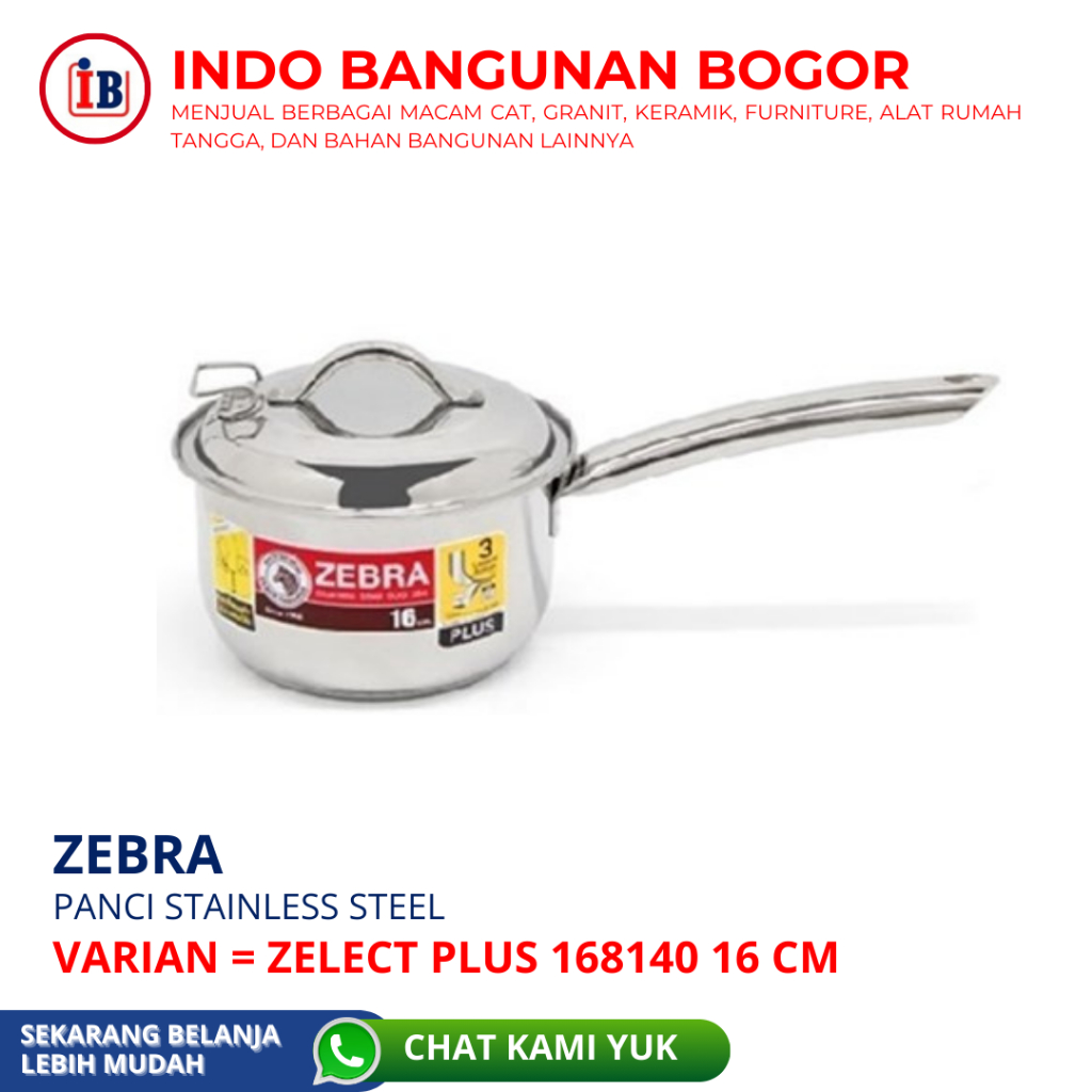 ZEBRA PANCI STAINLESS 16 CM