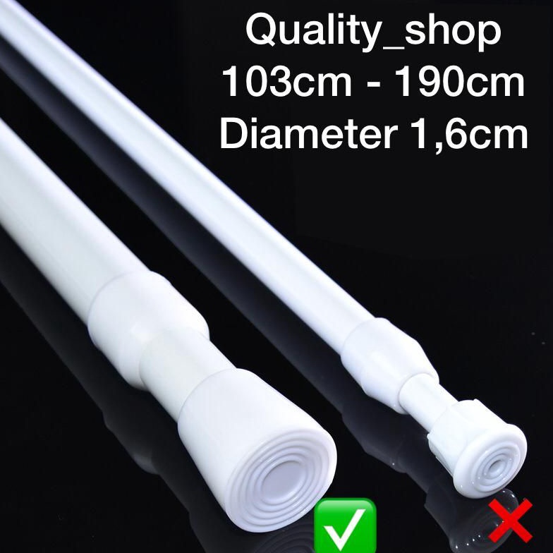 ern tiang fleksibel 1319cm tiang gorden  tiang shower tiang kamar mandi tiang tanpa pakutongkat gord