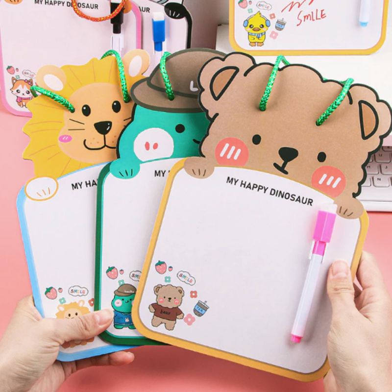 

1 Buah Papan Tulis Mini Karakter Anak Bisa Dihapus Writing Papan Gambar Anak Kartun Karakter Lucu
