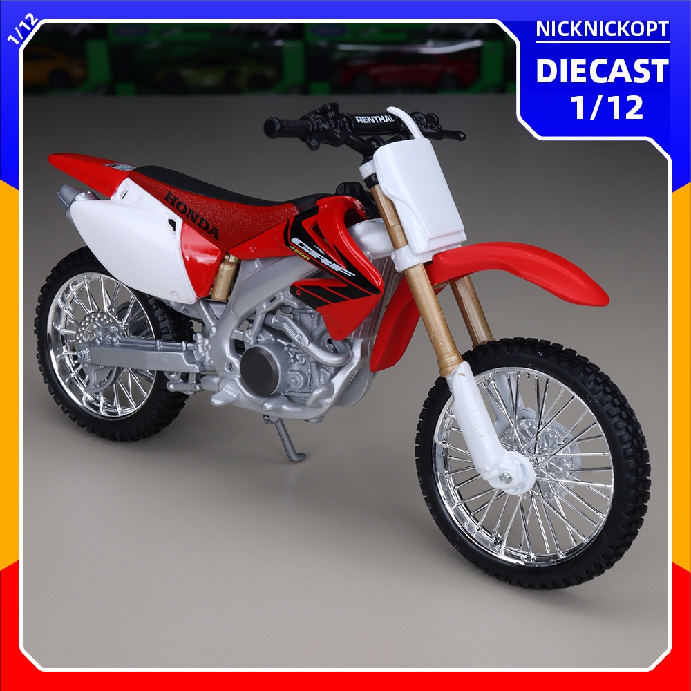 Maisto 1:12 honda CRF450R red Diecast Skala Mainan Koleksi Miniatur Motor