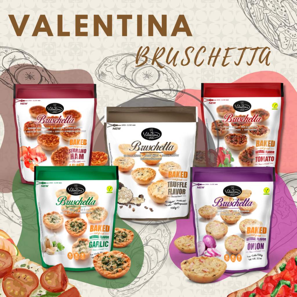 

Valentina Snack Bruschetta Baked Toasted Bread 150g 1 Pouch