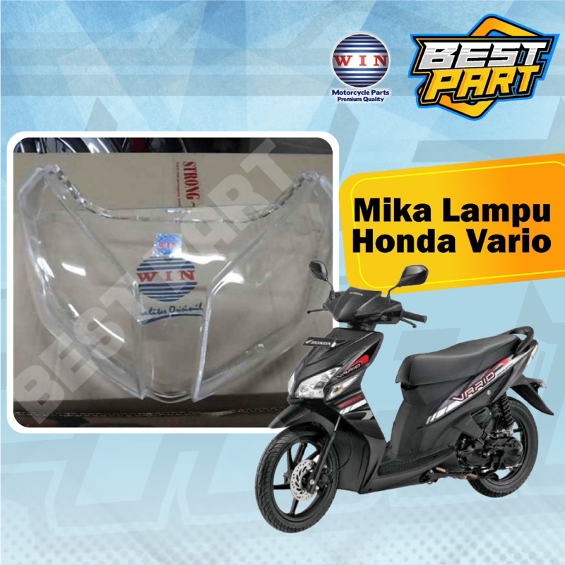 mika lampu depan vario 110 karbu merk win kaca lampu vario 110 old kvb