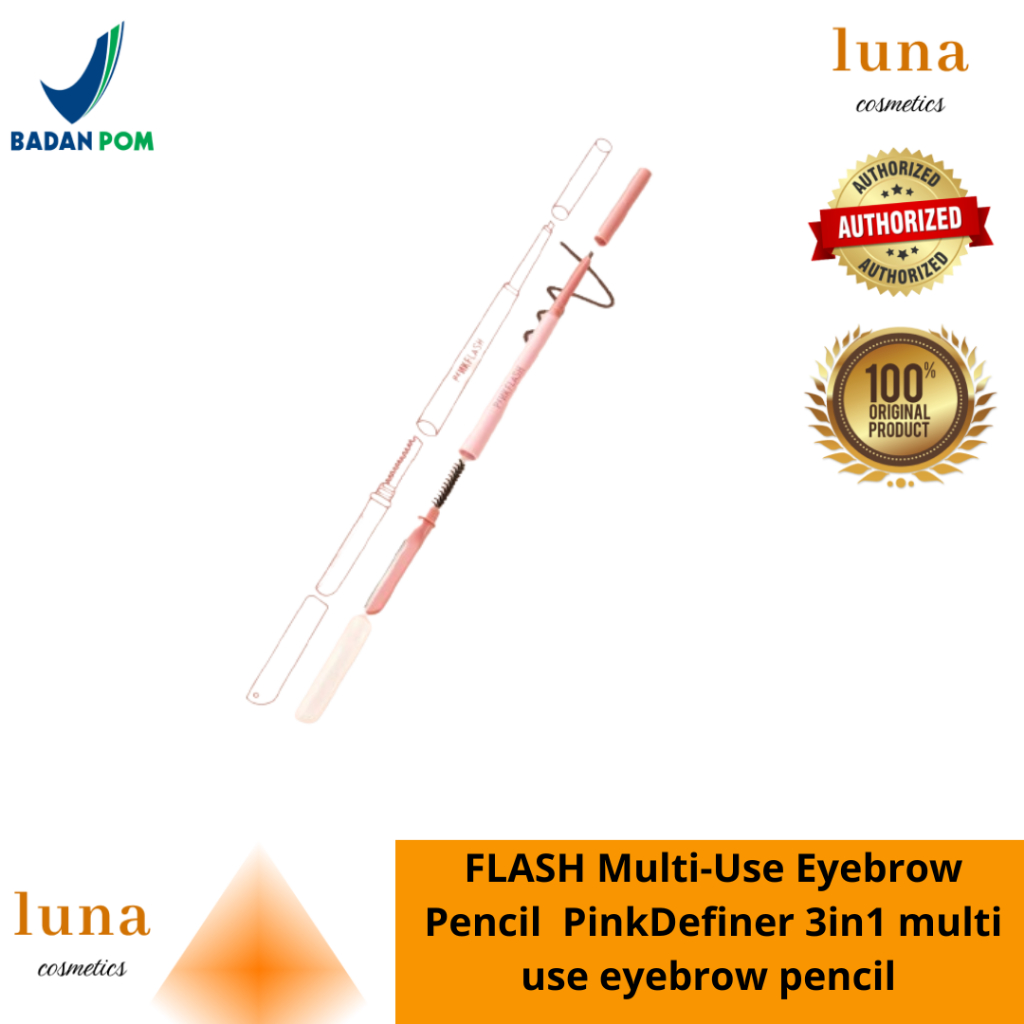 PINKFLASH Multi-Use Eyebrow Pencil | PinkDefiner 3-in-1 multi-use eyebrow pencil Long-lasting Smooth
