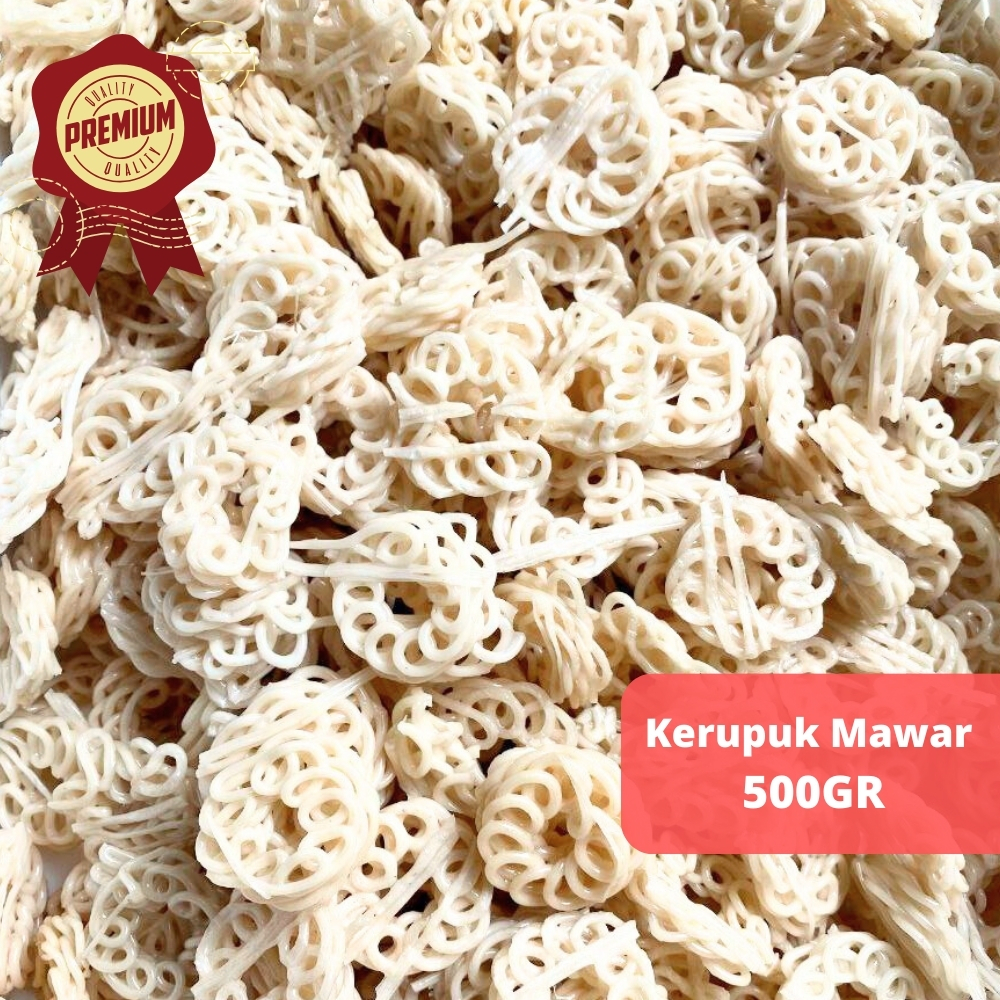 

Kerupuk Seblak Mawar Rantai Renyah Mini 500gr -Sayur Nusantara