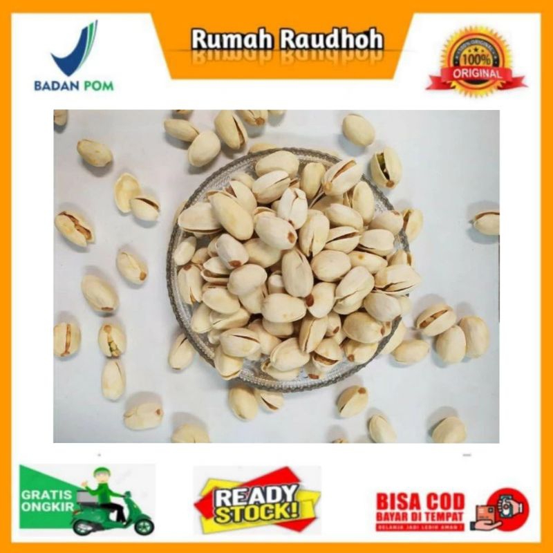 

KACANG PISTACHIO ROASTED PREMIUM 100 GRAM - CEMILAN SEHAT OLEH OLEH HAJI UMROH