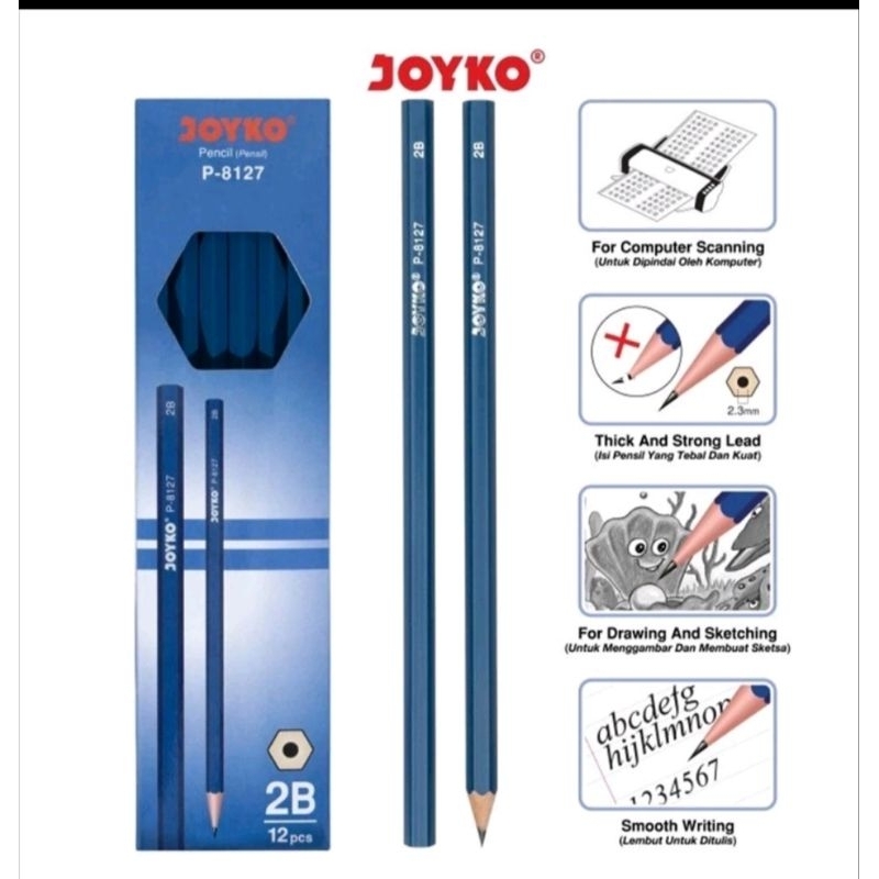 

Pensil Joyko Biru (1kotak/12pcs)