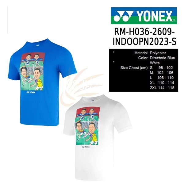Baju Badminton Yonex Original Gambar Kartun Dian Fajar Kevin Gedeon