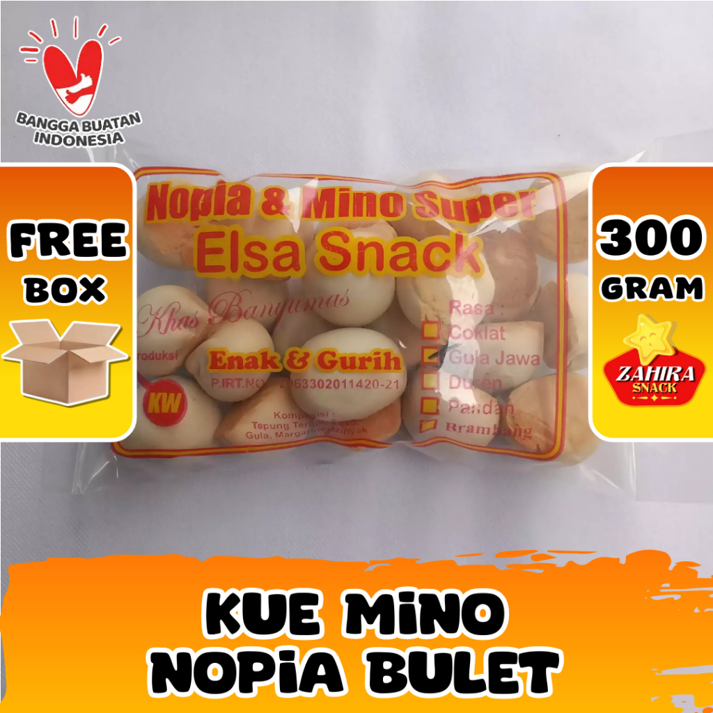 

Kue Mino Nopia Bulat Oleh-oleh Khas Banyumas 300 gram