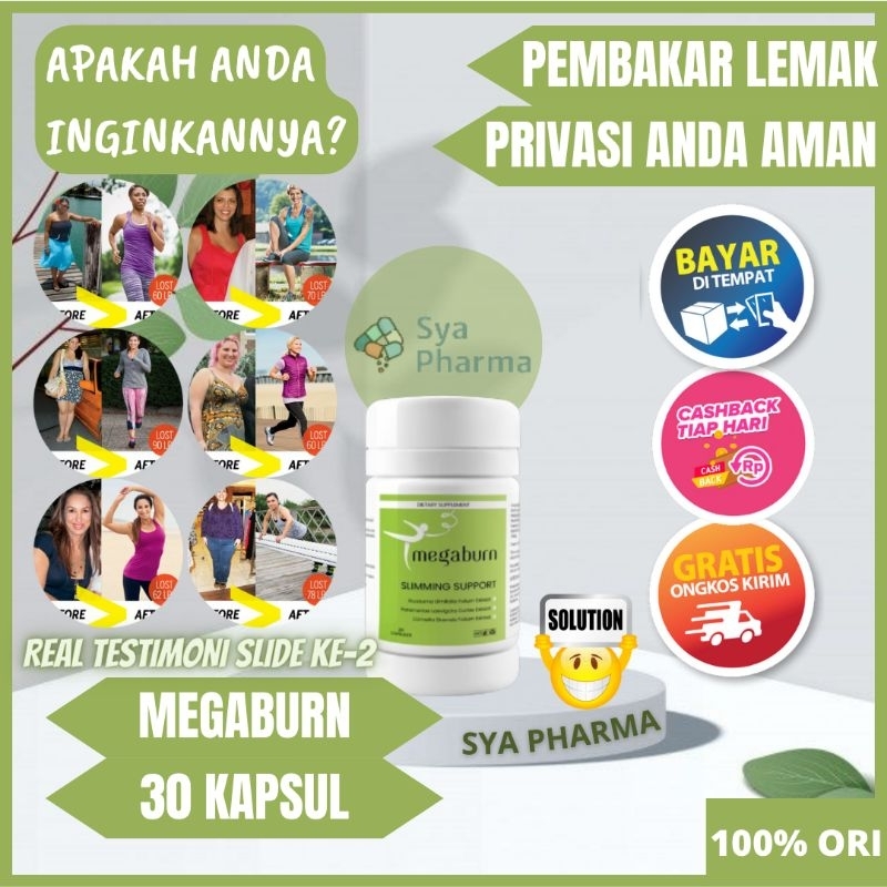 Megaburn Slimming support obat herbal diet asli