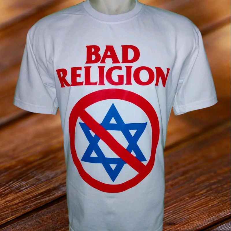 Kaos Bad Religion Palestina PUTIH