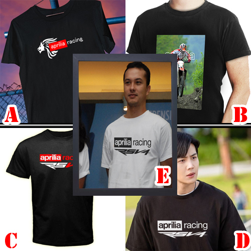 Kaos Aprilia Racing Tshirt 100% Cotton