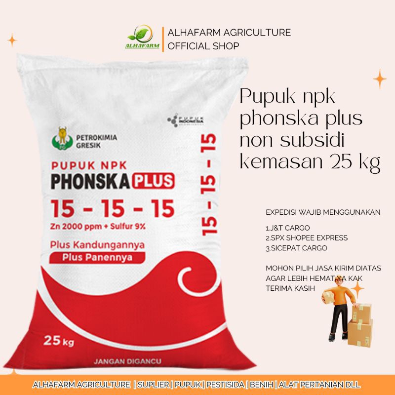 PUPUK NPK PHONSKA PLUS 25 KG KEMASAN PABRIK