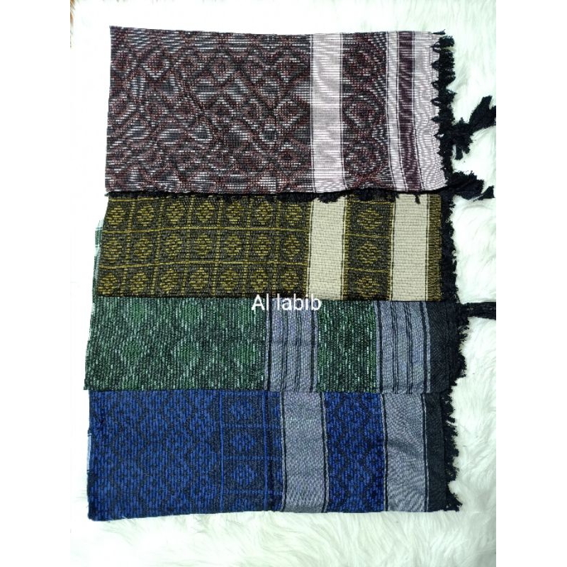 Sorban Surban Arab Kuncir Segi 4 Motif Songket Pria Dewasa Souvernir Haji