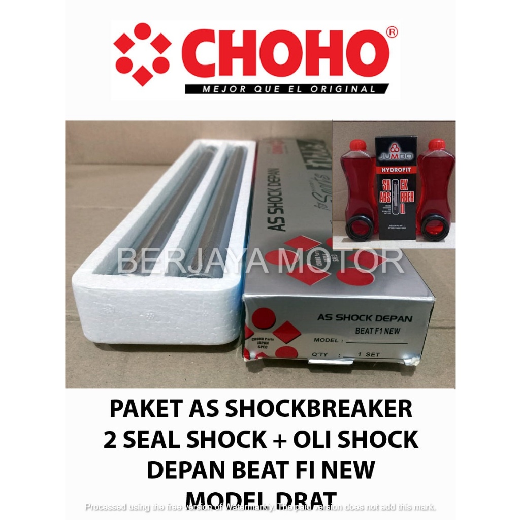 PAKET AS SHOCK DEPAN BEAT FI NEW MODEL DRAT 2 SEAL SHOCK + OLI SHOCK CHOHO