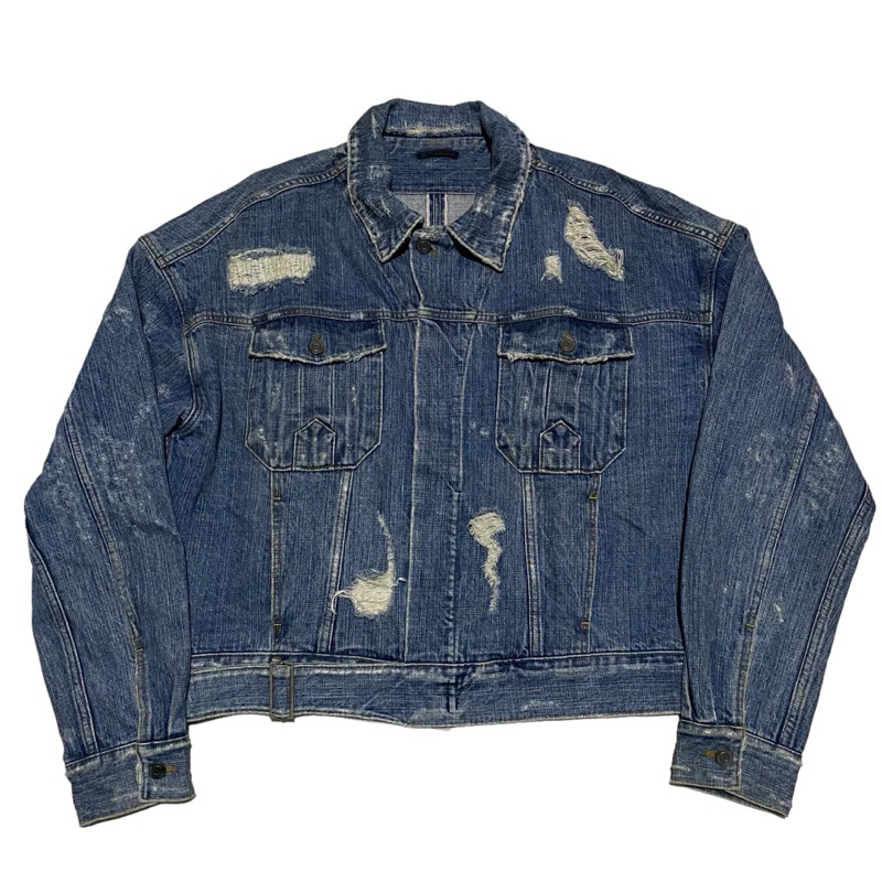 Dominans stravan selvedge destroy denim jacket