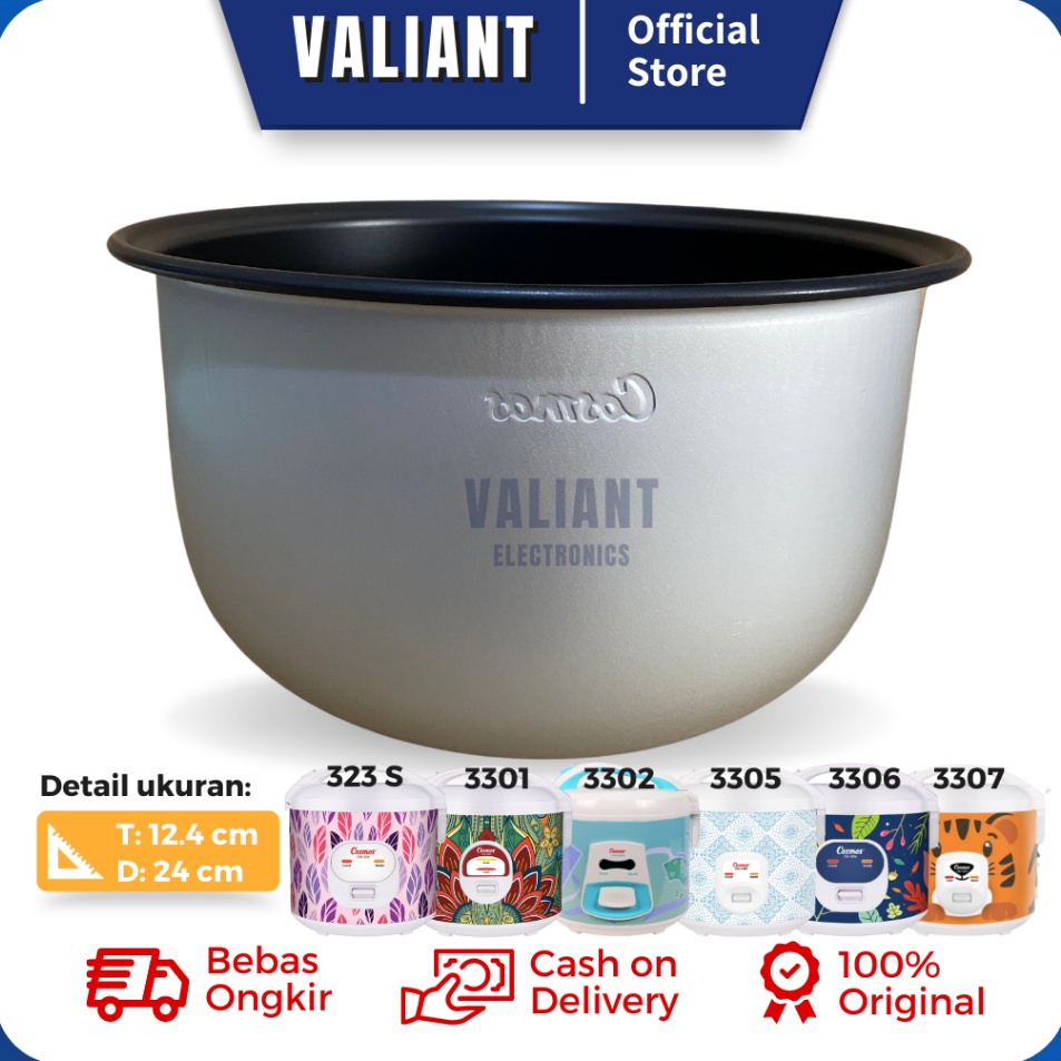 Grosir Panci Rice Cooker Magic Com Cosmos 18 Liter Pendek  Tipe CRJ 323S 331 332 335 336 337 3123 31