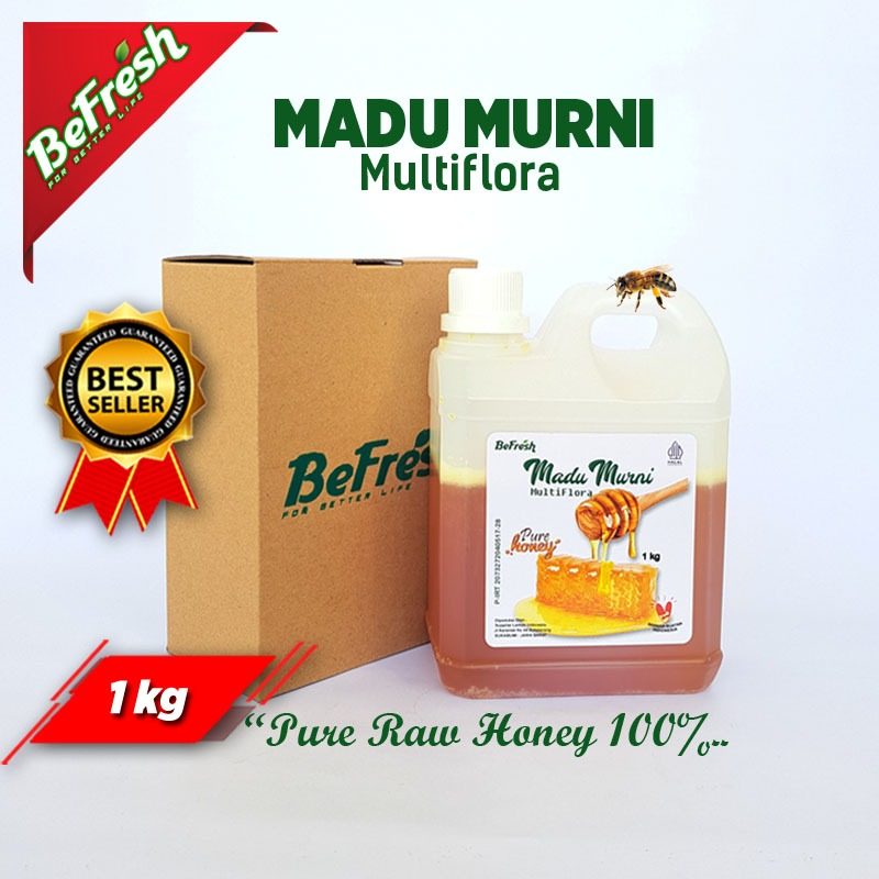 

Befresh - Madu Asli Madu Multiflora Murni Pure Raw Honey Original - 1kg
