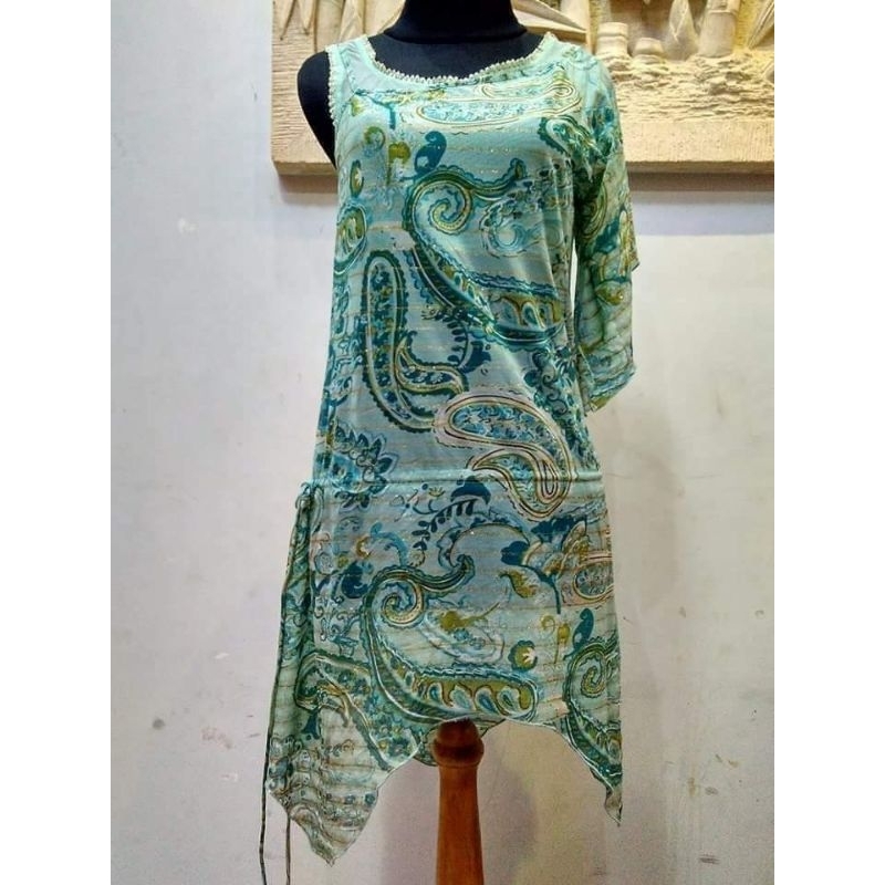 Dress Sabrina /Dress Lengan Unik/ Dress Pantai Preloved