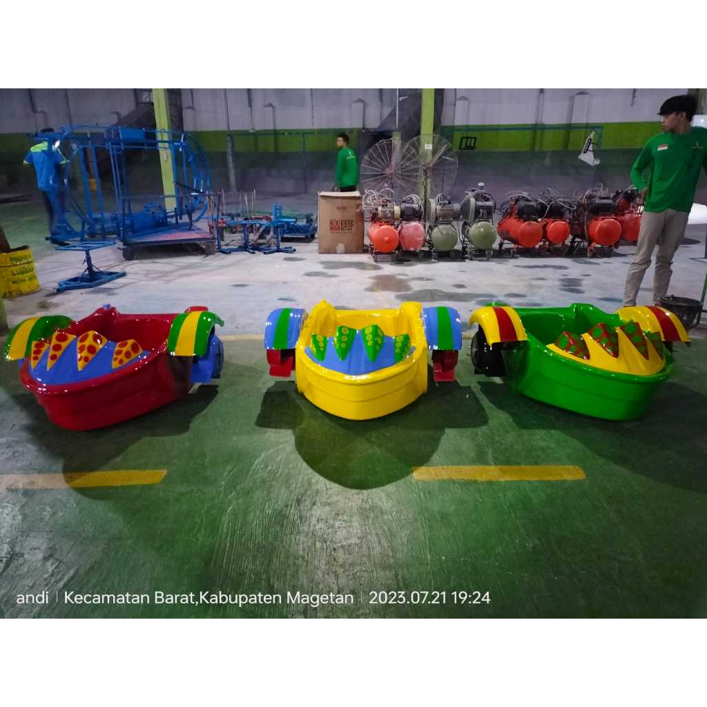Pabrik Odong Odong Wahana Handboat Lengkap Atap