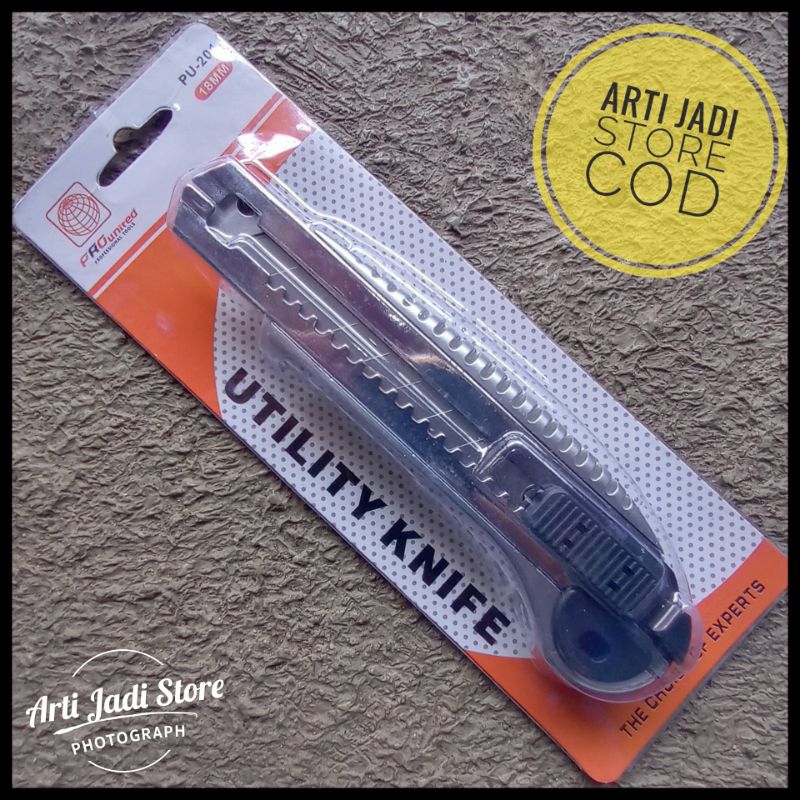 

Cutter PRO UNITED 18mm Heavy Duty 5 Mata Pisau