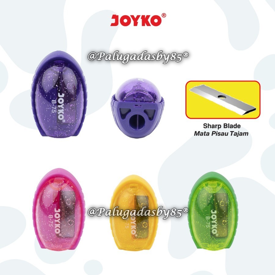 

(1 Biji) GROSIR Rautan JOYKO B-75 Kapal 1 Lubang 4.5 x 3.1 x 3 cm / Sharpener Rautan Serutan Joyko B-75 / Ongotan Joyko B-75 / Joyko B75 / Joyko B 75