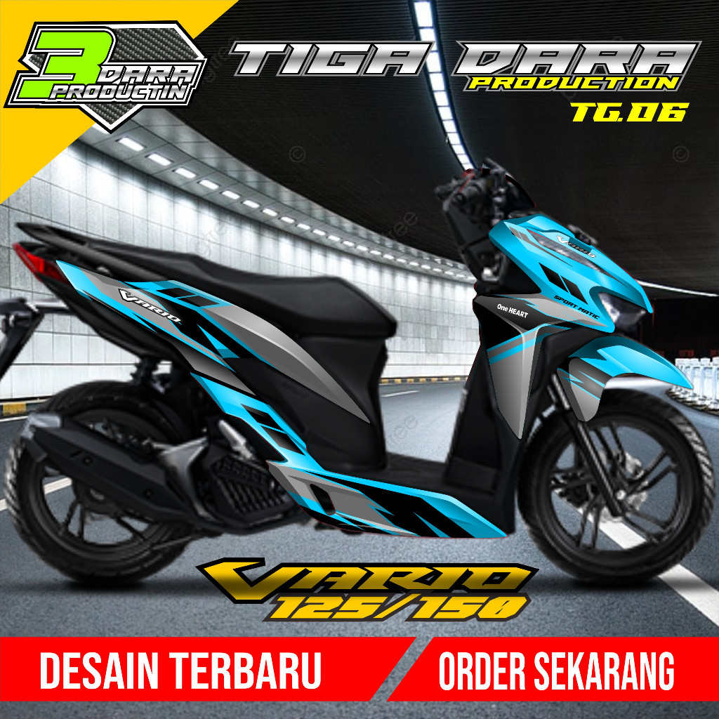 Decal Sticker Vario 125 150 New Dekal Vario 125 150 Baru Full body 2018 2019 2020 2021 2022 Kode 06