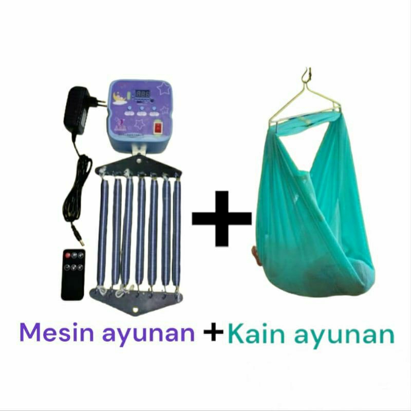 mesin ayunan bayi elektrik + kain ayunan joeyi