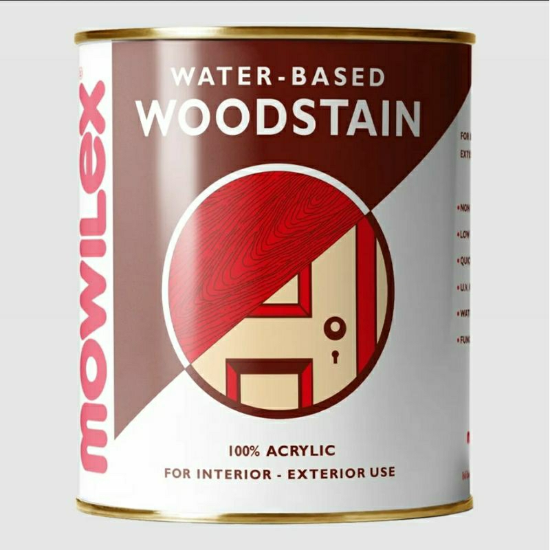 MOWILEX Woodstain 1L Cat kayu waterbased