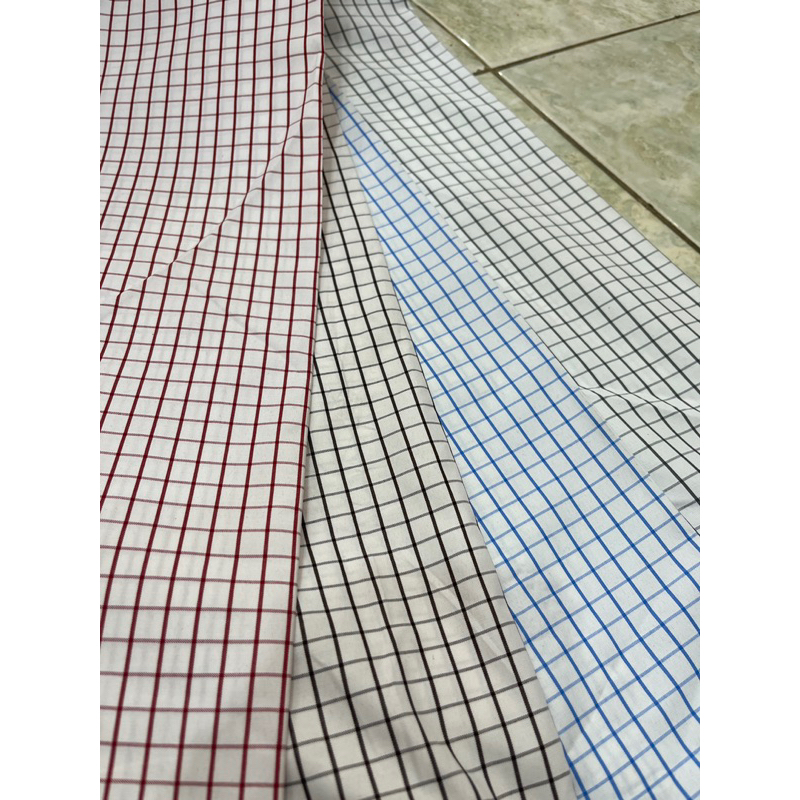 katun jepang motif kotak bahan katun halus kualitas premium