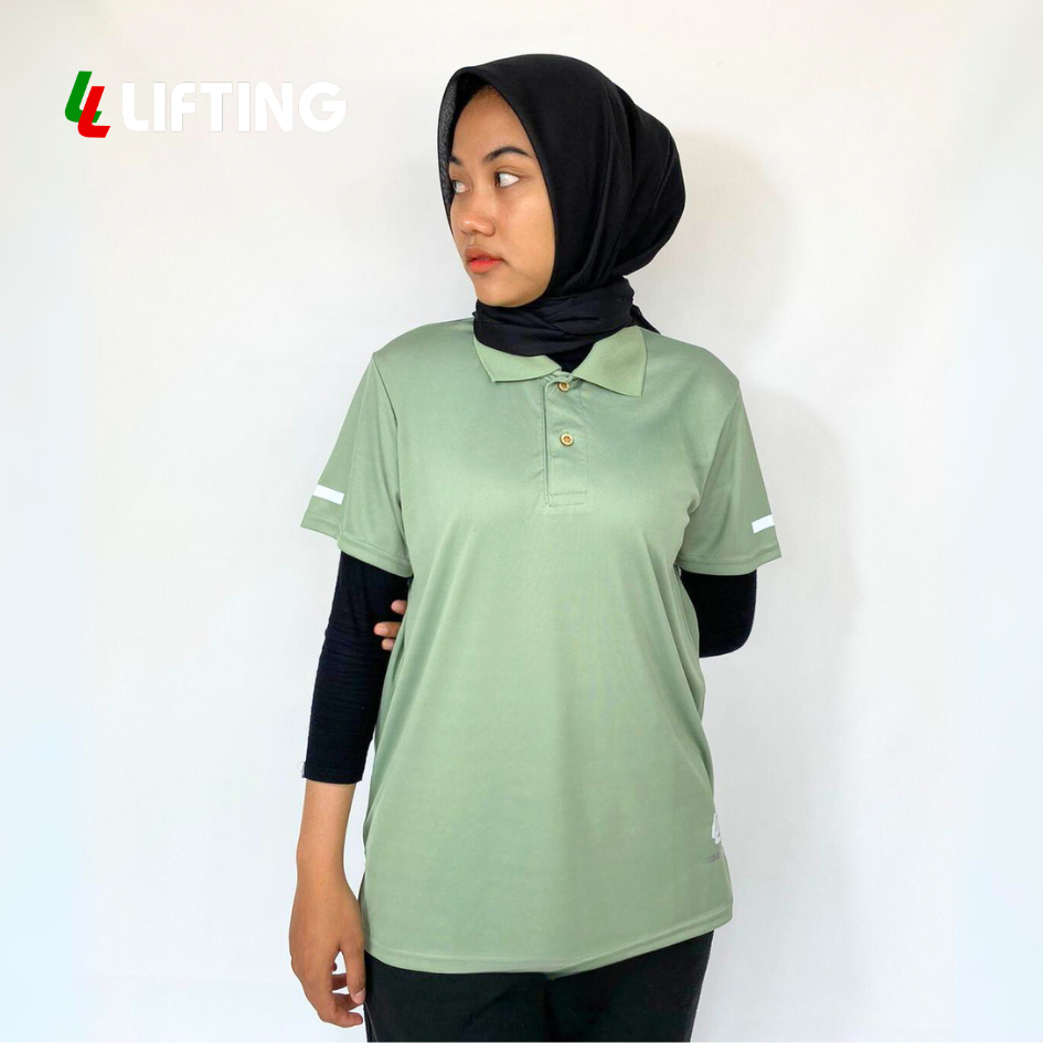 T-SHIRT TANGAN PENDEK LIFTING SF 9006/Baju berkerah,drifit/baju olahraga