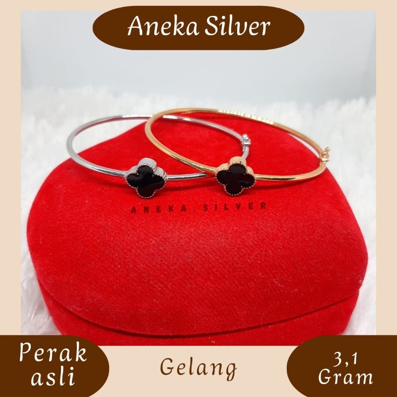 Gelang Bangle VanCleef Variasi, Perak Asli 925