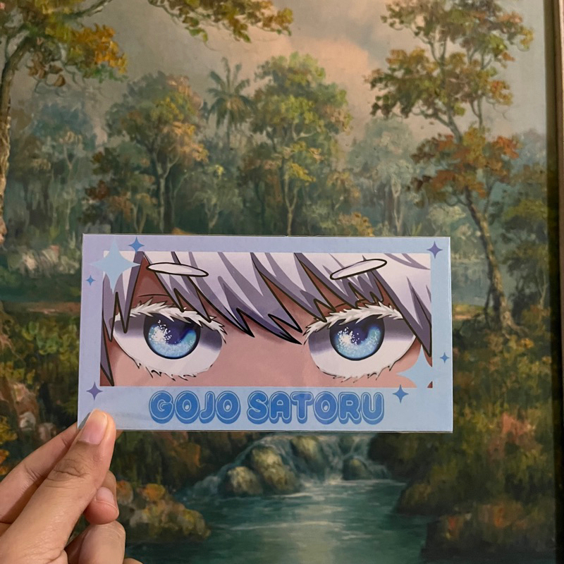 

Bookmark Gojo Satoru 2 sisi Pembatas buku