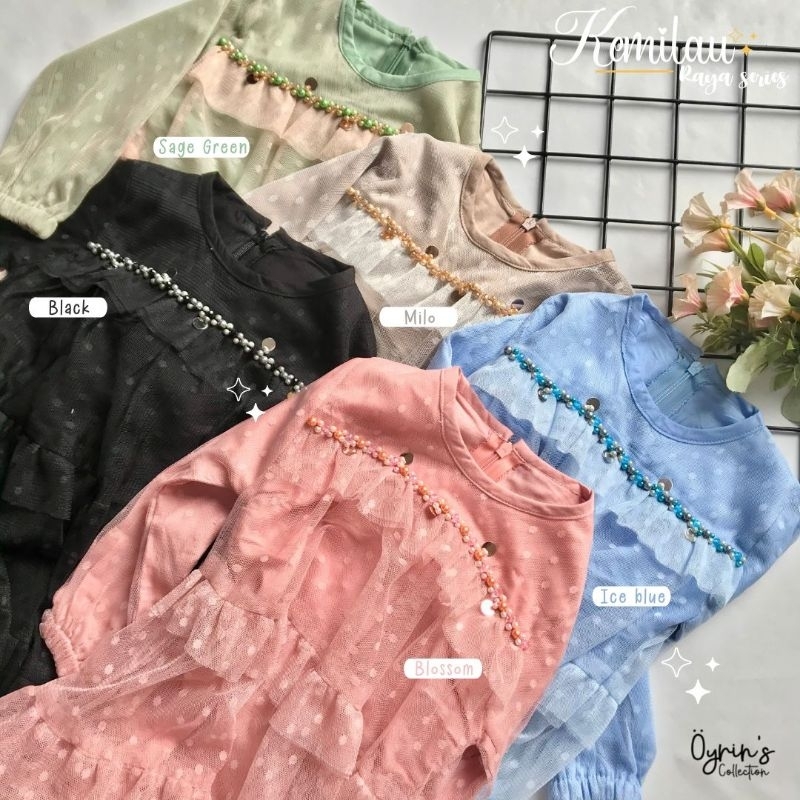 Kemilau By Oyrins | Gamis Raya Anak | Gamis Anak