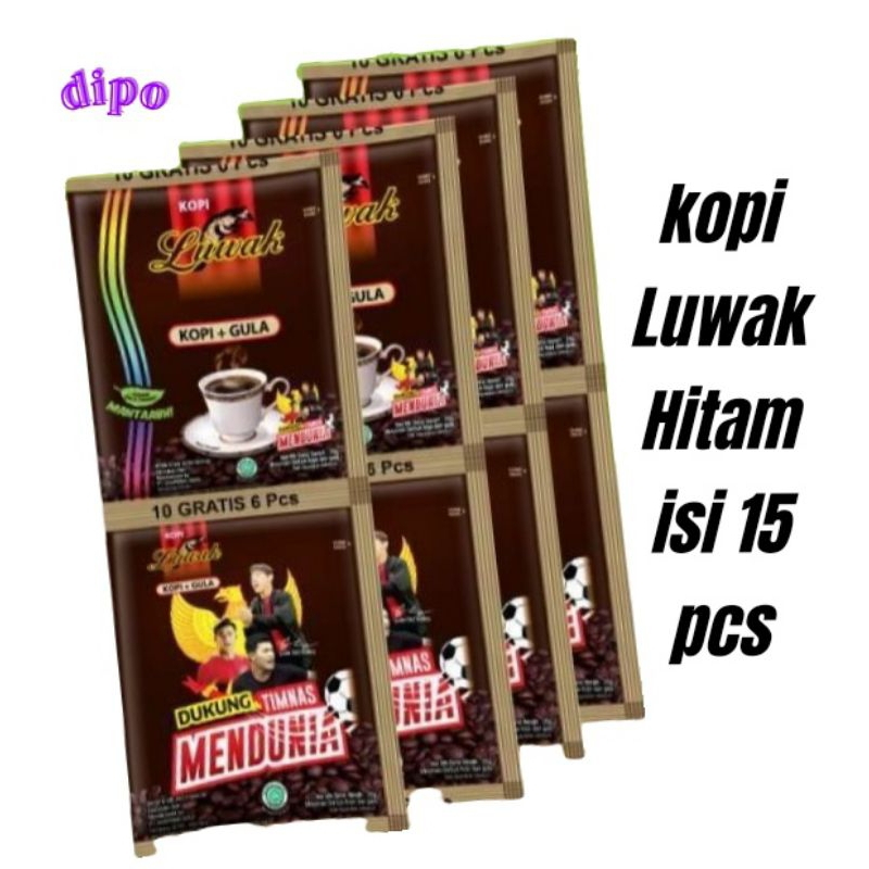 

(15pcs) Luwak HITAM Kopi + Gula Renceng