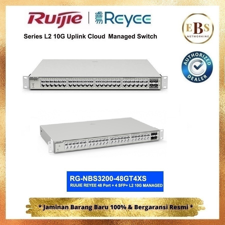 RG-NBS3200-48GT4XS 48port+4 FP+ L2 10G Gigabit Switch NBS3200
