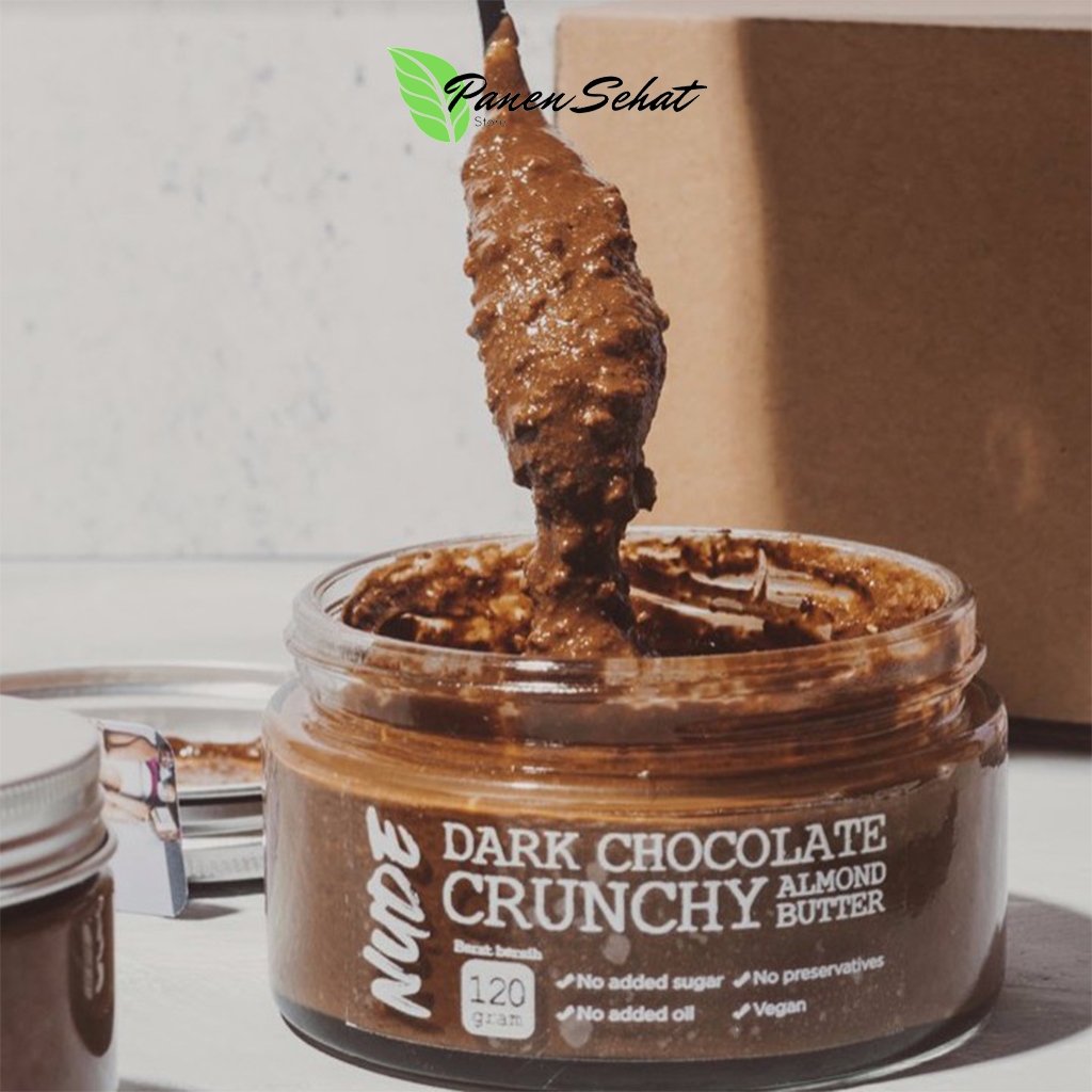 

Dark Chocolate Crunchy Almond Butter 200g | Gluten Free, Vegan, Keto Friendly Selai Sehat Healthy - Panen Sehat Store
