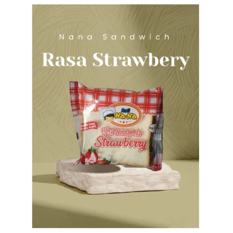 

Roti Nana murah sandwich strawberry