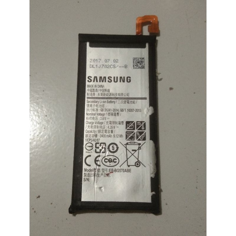 batre samsung j5 prime ori copotan